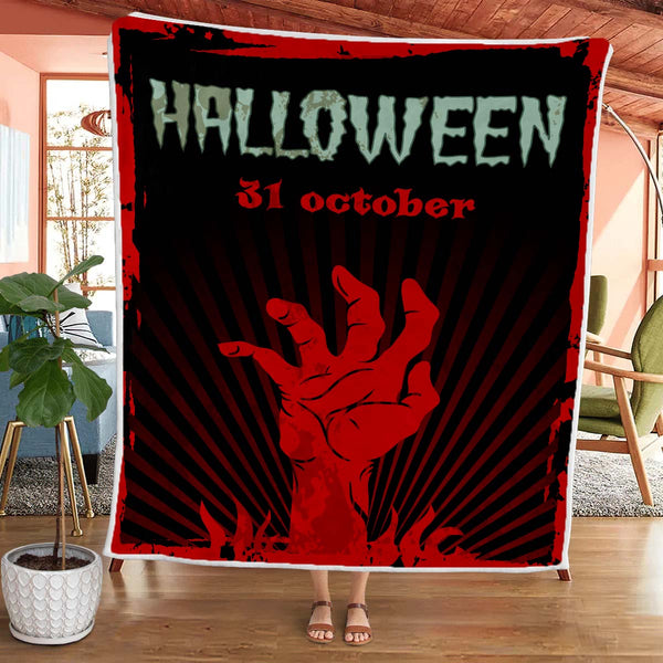 Bloody Hands - A520 - Halloween Premium Blanket