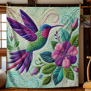 Colorful Hummingbird Blanket - H184 - Premium Blanket