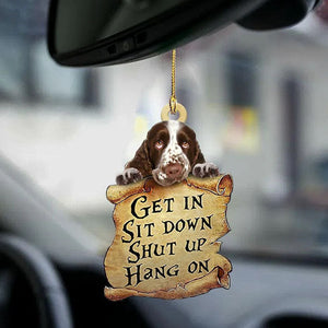 English Springer Spaniel Get In Ornament GI032