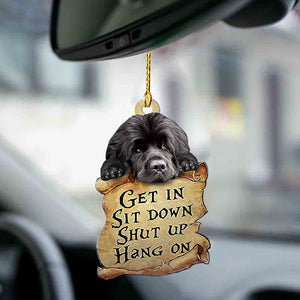 Newfoundland Dog Get In Ornament GI044