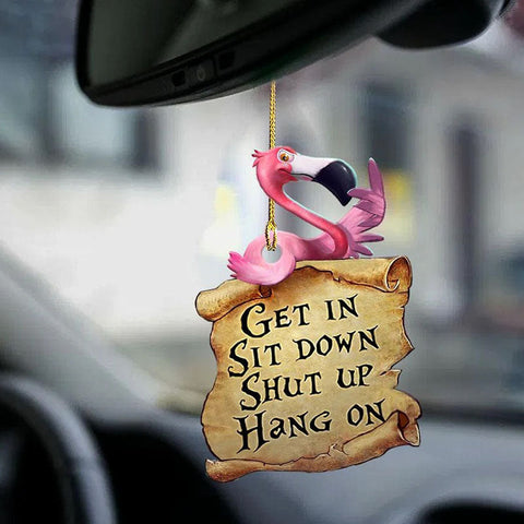 Flamingo Get In Ornament GI074