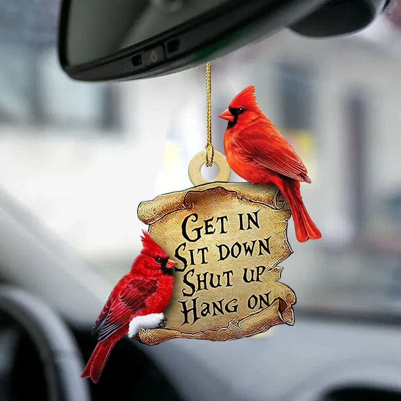 Cardinal Get In Ornament GI086