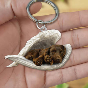 Sleeping Angel Acrylic Keychain Boykin Spaniel SA179