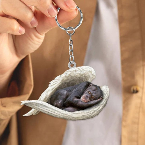 Sleeping Angel Acrylic Keychain Chimpanzee SA207