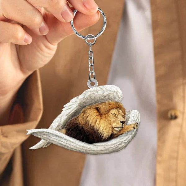 Sleeping Angel Acrylic Keychain Lion SA227