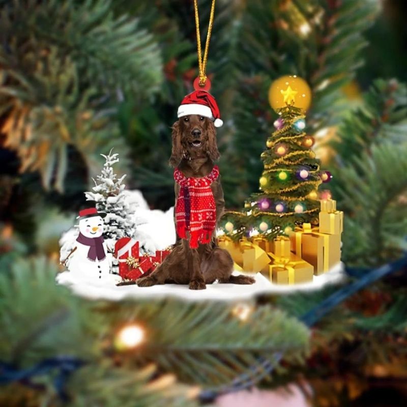 Irish Setter Christmas Ornament SM112