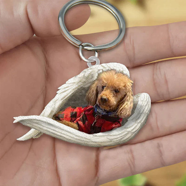 Sleeping Angel Acrylic Keychain Poodle02